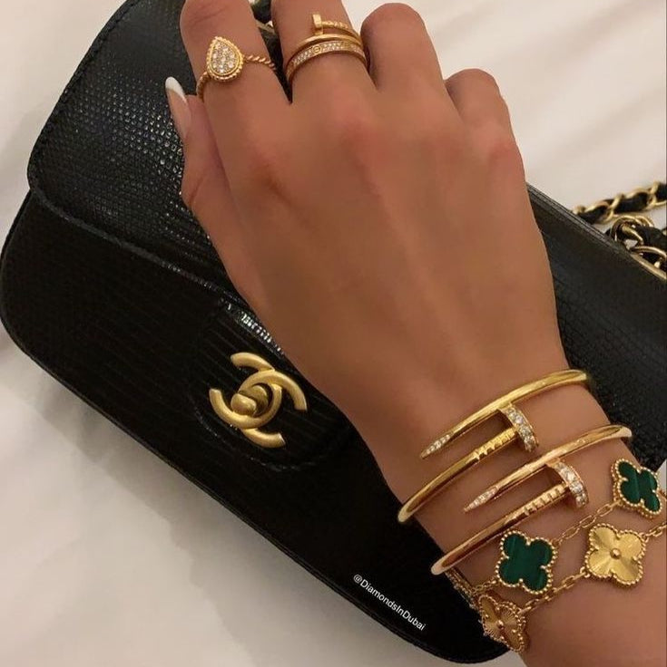 Bracelet 5 Motifs VC - Gold